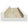 4 db fehér és sonoma tölgy színű fali polc 60 x 9 x 3 cm