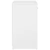 Fehér és sonoma tölgy szerelt fa cipőtároló pad 94,5x31x57 cm