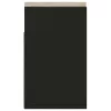 Fekete szerelt fa cipőtároló pad párnával 104 x 30 x 49 cm