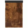 Füstös tölgy szerelt fa cipőtároló pad párnával 80 x 30 x 47 cm