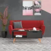 Szürke szerelt fa dohányzóasztal 100 x 49,5 x 43 cm