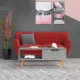Betonszürke szerelt fa dohányzóasztal 100 x 49,5 x 43 cm