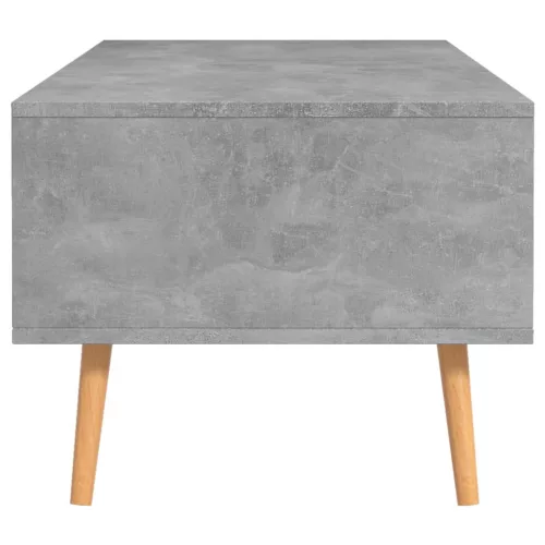 Betonszürke szerelt fa dohányzóasztal 100 x 49,5 x 43 cm
