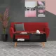 Magasfényű fekete szerelt fa dohányzóasztal 100 x 49,5 x 43 cm