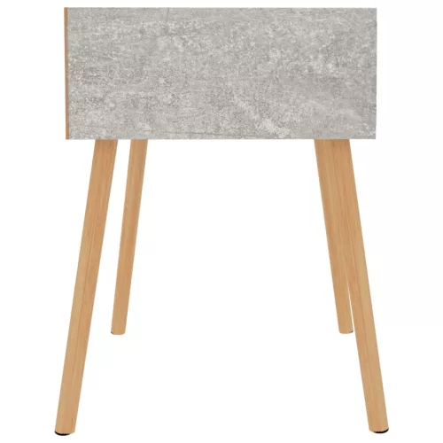 Betonszürke szerelt fa éjjeliszekrény 40 x 40 x 56 cm