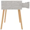 2 db betonszürke szerelt fa éjjeliszekrény 40 x 40 x 56 cm