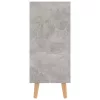 Betonszürke szerelt fa tálalószekrény 90 x 30 x 72 cm