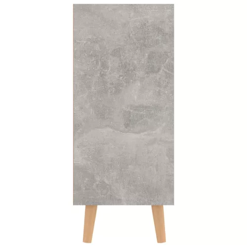Betonszürke szerelt fa tálalószekrény 90 x 30 x 72 cm