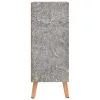 Betonszürke szerelt fa tálalószekrény 60 x 30 x 72 cm