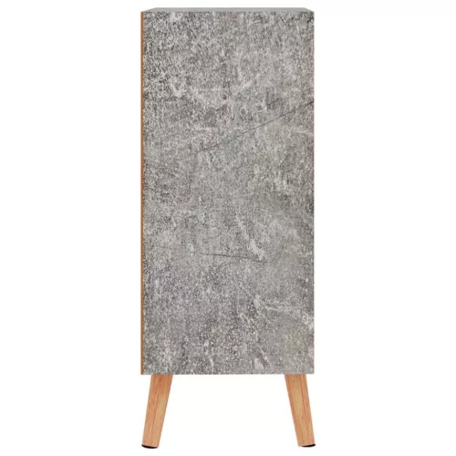 Betonszürke szerelt fa tálalószekrény 60 x 30 x 72 cm