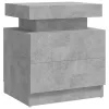 Betonszürke szerelt fa éjjeliszekrény 45 x 35 x 52 cm