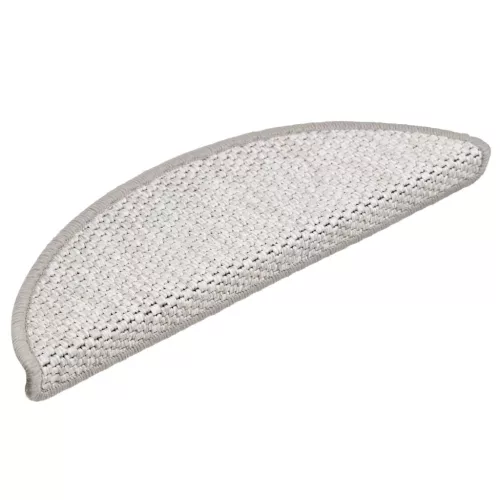 15 db szizál hatású platina öntapadó lépcsőszőnyeg 56x17x3 cm