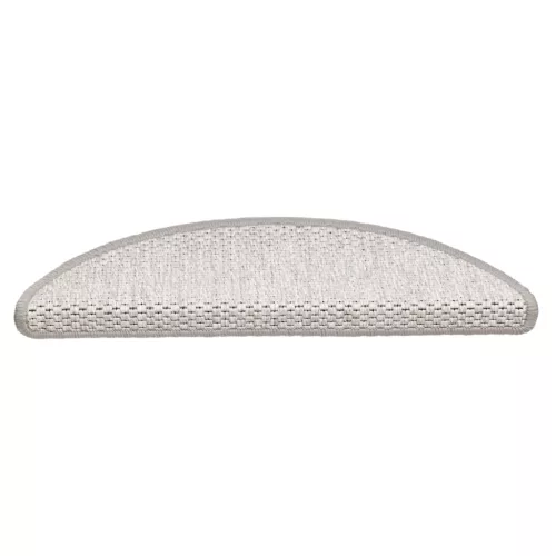 15 db szizál hatású platina öntapadó lépcsőszőnyeg 56x17x3 cm