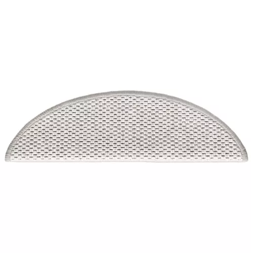 15 db szizál hatású platina öntapadó lépcsőszőnyeg 56x17x3 cm