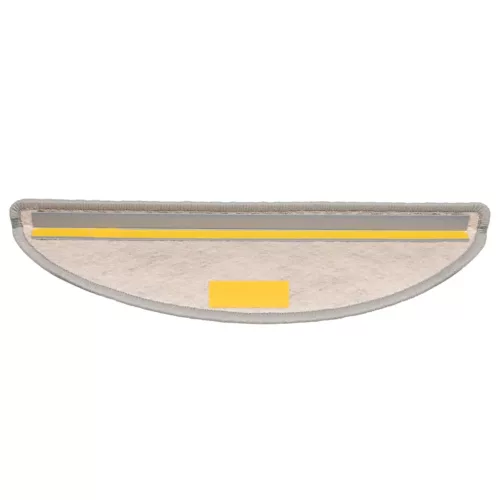 15 db szizál hatású platina öntapadó lépcsőszőnyeg 56x17x3 cm