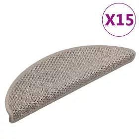   15db szizál hatású ezüst színű öntapadó lépcsőszőnyeg 56x17x3cm