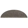 15 db szizál hatású barna bézs lépcsőszőnyeg 56 x 17 x 3 cm