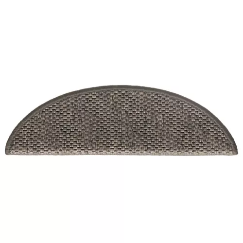 15 db szizál hatású barna bézs lépcsőszőnyeg 56 x 17 x 3 cm