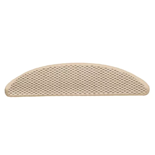 15 db szizál hatású berber öntapadó lépcsőszőnyeg 56x17x3 cm