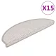 15 db szizál hatású platina öntapadó lépcsőszőnyeg 65x21x4 cm