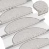 15 db szizál hatású platina öntapadó lépcsőszőnyeg 65x21x4 cm