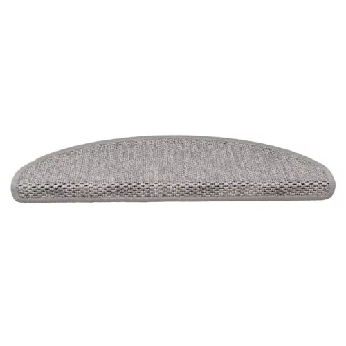 15 db szizál hatású ezüstszínű öntapadó lépcsőszőnyeg 65x21x4cm