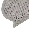 15 db szizál hatású ezüstszínű öntapadó lépcsőszőnyeg 65x21x4cm