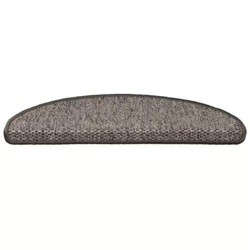15 db szizál hatású barna bézs öntapadó lépcsőszőnyeg 65x21x4cm