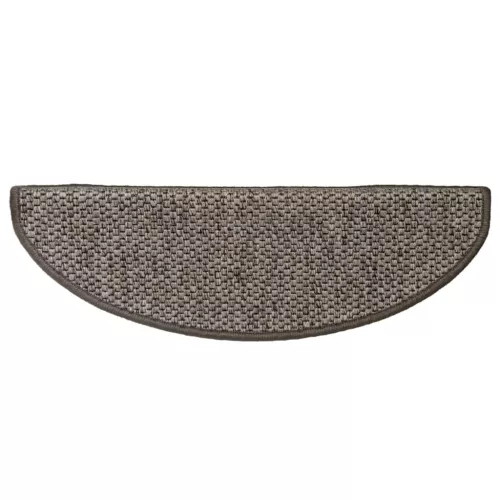 15 db szizál hatású barna bézs öntapadó lépcsőszőnyeg 65x21x4cm