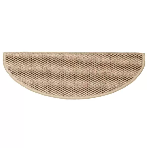 15 db szizál hatású homokszínű öntapadó lépcsőszőnyeg 65x21x4cm