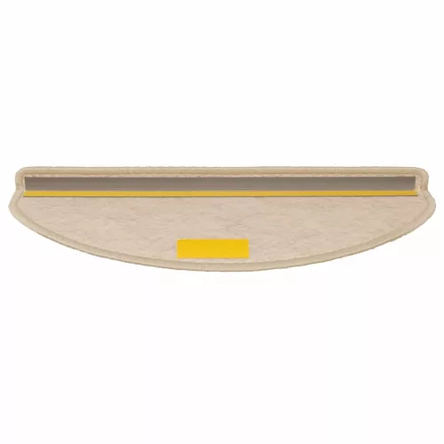 15 db szizál hatású homokszínű öntapadó lépcsőszőnyeg 65x21x4cm