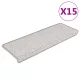 15 db szizál hatású platina öntapadó lépcsőszőnyeg 65x21x4 cm