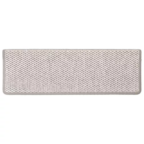 15 db szizál hatású platina öntapadó lépcsőszőnyeg 65x21x4 cm