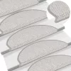 15 db szizál hatású platina öntapadó lépcsőszőnyeg 65x21x4 cm