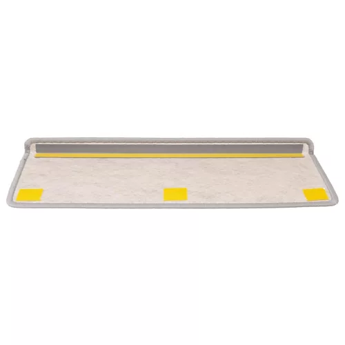 15 db szizál hatású platina öntapadó lépcsőszőnyeg 65x21x4 cm