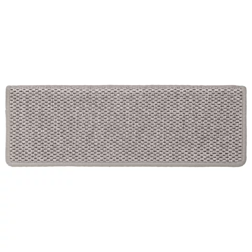 15 db szizál hatású ezüstszínű öntapadó lépcsőszőnyeg 65x21x4cm