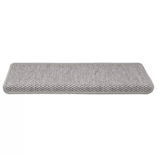 15 db szizál hatású ezüstszínű öntapadó lépcsőszőnyeg 65x21x4cm