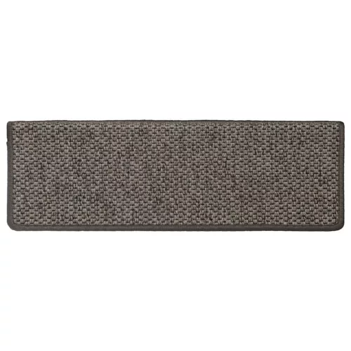 15 db szizál hatású szürke-bézs lépcsőszőnyeg 65x21x4 cm