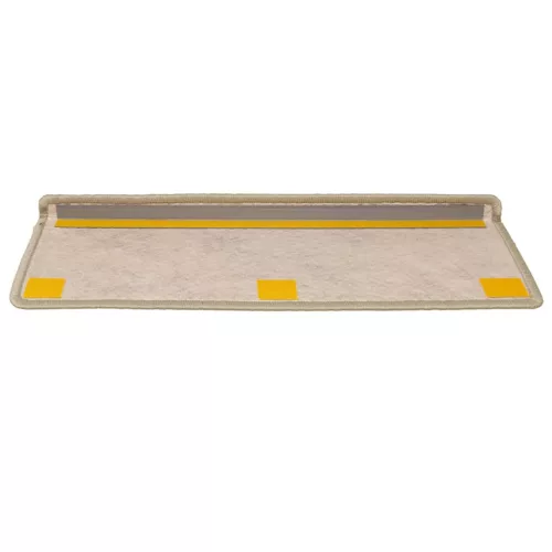 15 db szizál hatású zöld öntapadó lépcsőszőnyeg 65x21x4 cm