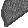 15 db bézs és szürke félkör alakú lépcsőszőnyeg 56 x 17 x 3 cm