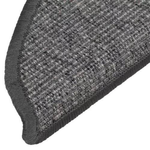 15 db bézs és szürke félkör alakú lépcsőszőnyeg 56 x 17 x 3 cm