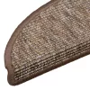 15 db világosbarna félkör alakú lépcsőszőnyeg 56 x 17 x 3 cm