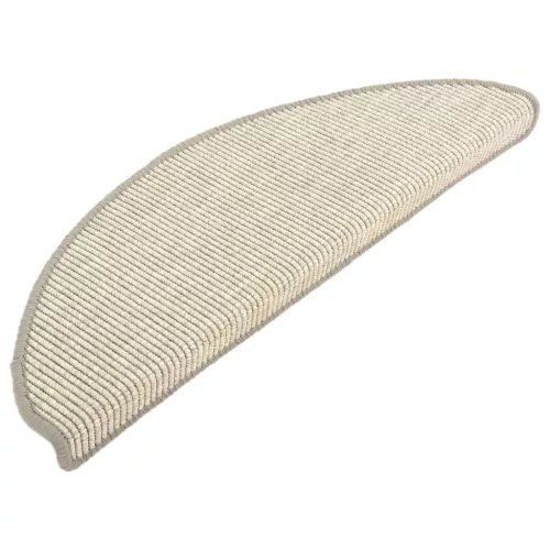 15 db ezüst színű, félkör alakú lépcsőszőnyeg 65 x 21 x 4 cm