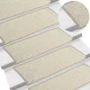 15 db ezüst színű, téglalap alakú szélű lépcsőszőnyeg 65 x 21 x 4 cm