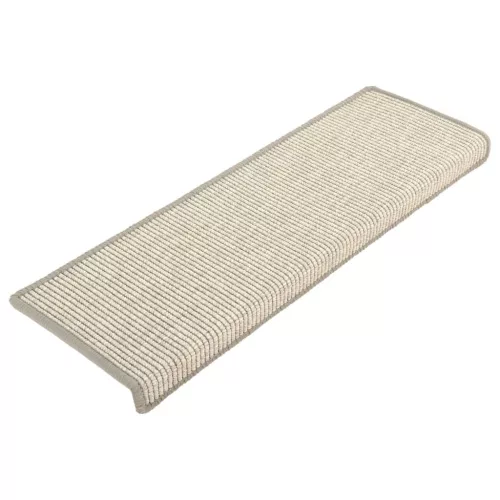 15 db ezüst színű, téglalap alakú szélű lépcsőszőnyeg 65 x 21 x 4 cm
