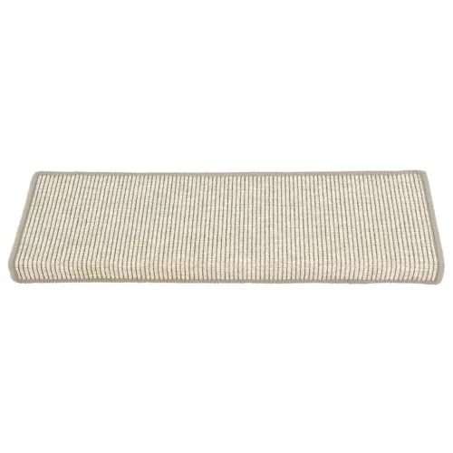 15 db ezüst színű, téglalap alakú szélű lépcsőszőnyeg 65 x 21 x 4 cm