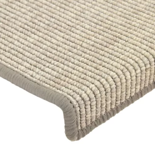 15 db ezüst színű, téglalap alakú szélű lépcsőszőnyeg 65 x 21 x 4 cm