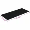 Öntapadós lépcsőszőnyegek 15 db 60 x 25 cm fekete téglalap alakú