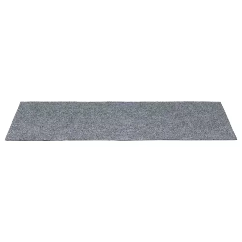 15 db öntapadós lépcsőszőnyeg, 60 x 25 cm, világosszürke, téglalap alakú
