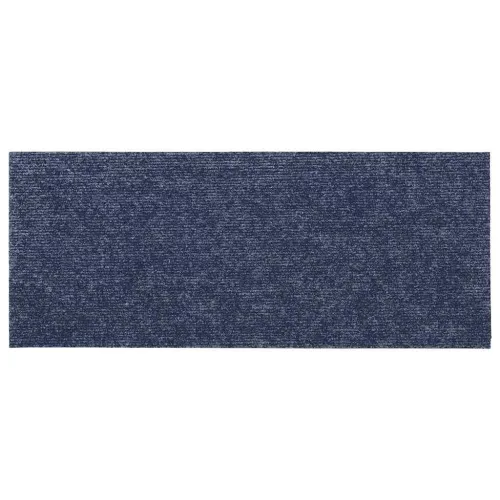 15 db öntapadós lépcsőszőnyeg, 60 x 25 cm, szürke-kék, téglalap alakú